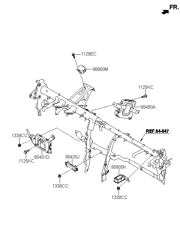 UNIT ASSY-BCM & RECEIVER, <span>95400A1520, Main Group: ELECTRIC, Diagram: RELAY & MODULE, Location Of Picture: 95401D