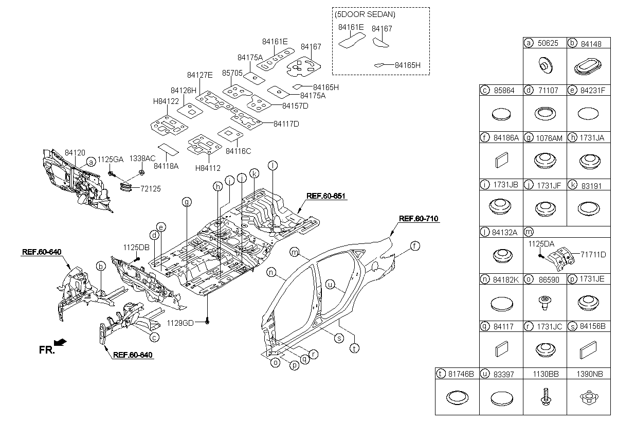 PAD ASSY-ISOLATION DASH PANEL, <span>841204X000, Main Group: TRIM, Diagram: ISOLATION PAD & PLUG, Location Of Picture: 84120