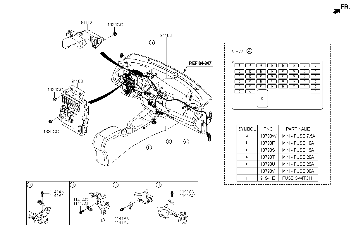 WIRING ASSY-MAIN, <span>91100D1010, Main Group: ELECTRIC, Diagram: MAIN WIRING, Location Of Picture: 91100