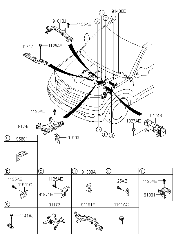 BRACKET-CONTROL NO.2, <span>919922J020, Main Group: ELECTRIC, Diagram: CONTROL WIRING, Location Of Picture: 91991