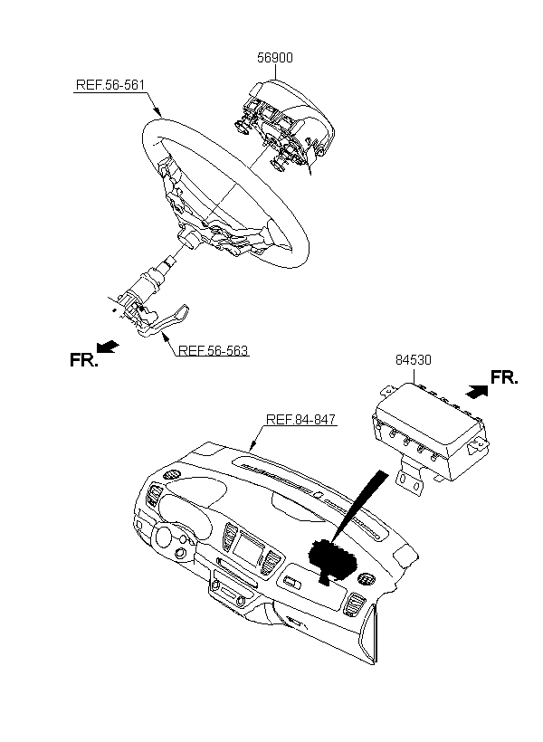 MODULE ASSY-STRG WHEEL AIR BAG, <span>56900A9000WK, Main Group: CHASSIS, Diagram: AIR BAG SYSTEM, Location Of Picture: 56900
