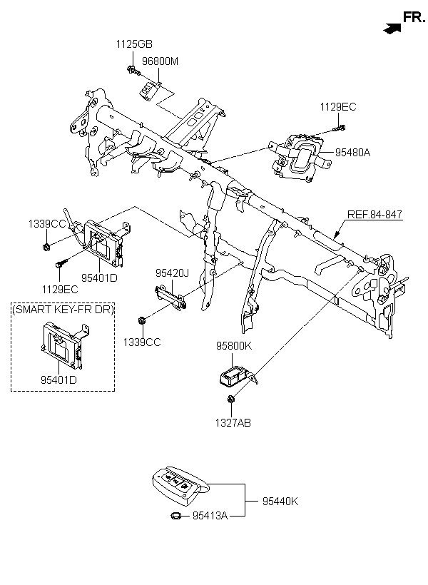 UNIT ASSY-BCM & RECEIVER, <span>954002WDM0, Main Group: ELECTRIC, Diagram: RELAY & MODULE, Location Of Picture: 95401D