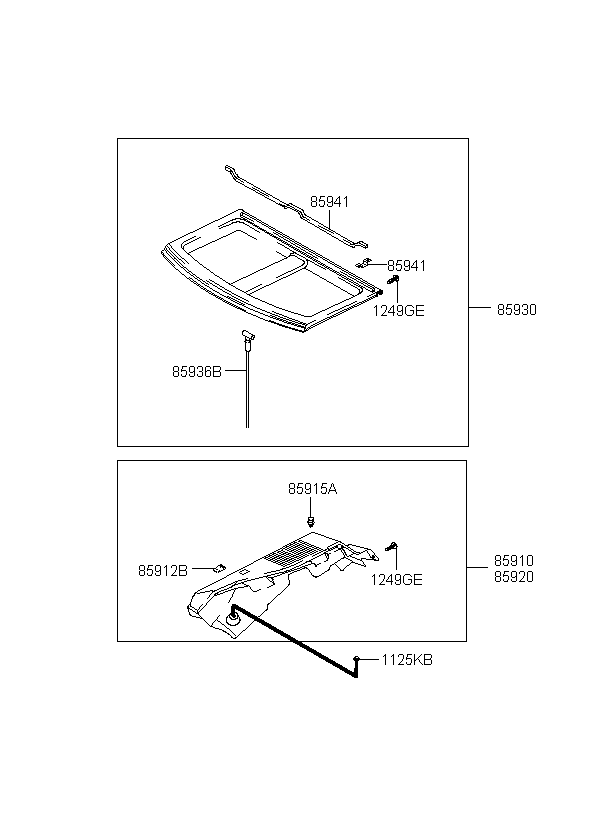 TRIM ASSY-COVERING SHELF CTR, <span>859302D0009Y, Main Group: TRIM, Diagram: COVERING SHELF, Location Of Picture: 85930