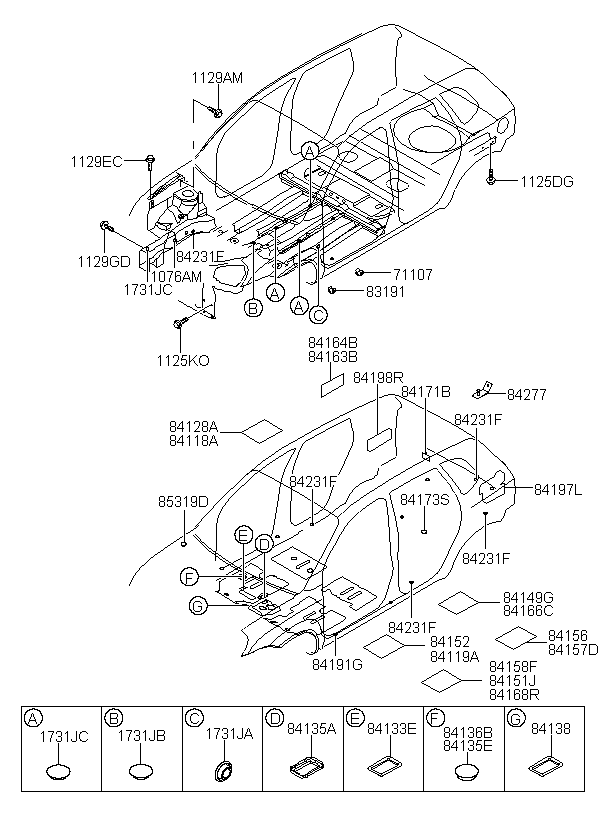 PLUG-TRIM MOUNTING, <span>8574629000XU, Main Group: TRIM, Diagram: ISOLATION PAD & PLUG, Location Of Picture: 85319D