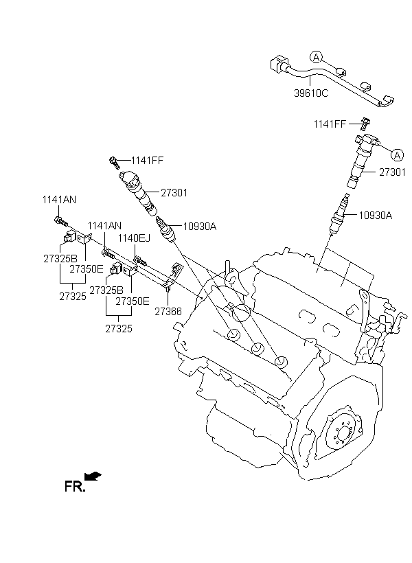 BRACKET-CONNECTOR, <span>273263C150, Main Group: ENGINE, Diagram: SPARK PLUG & CABLE, Location Of Picture: 27366