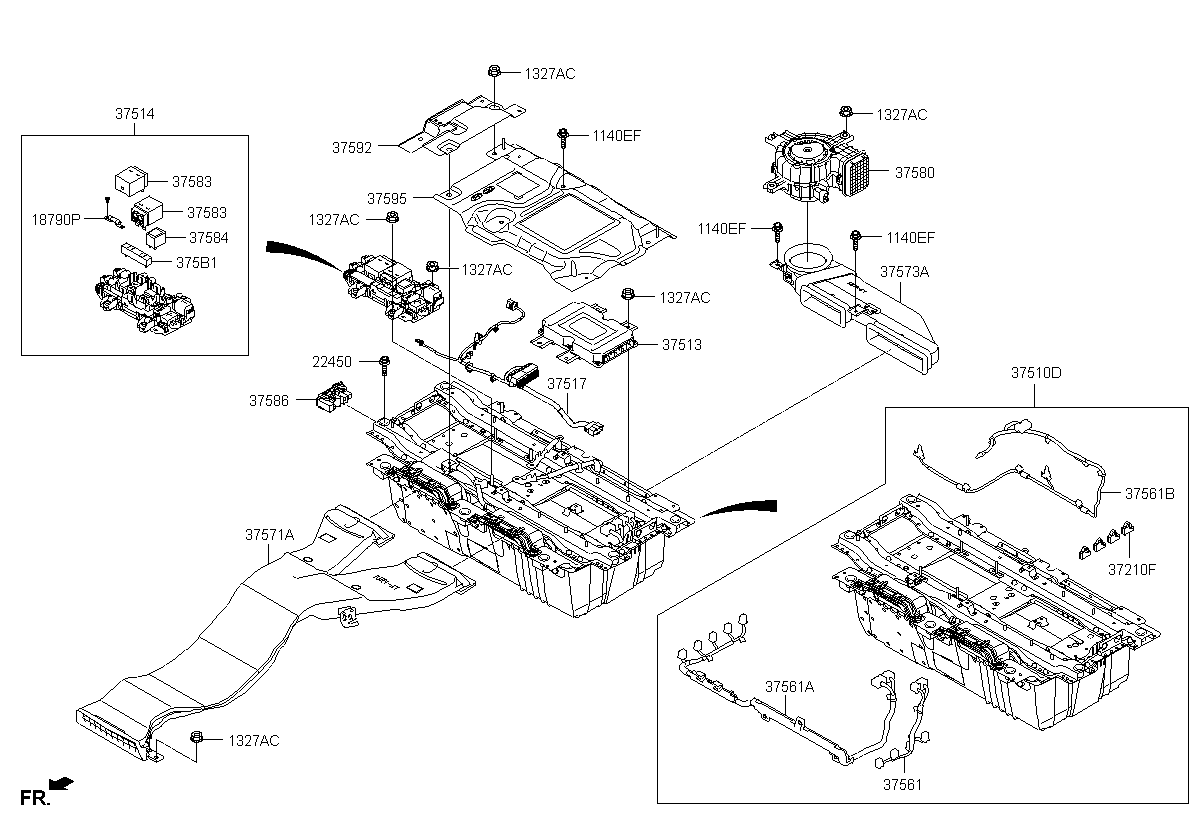 WIRING HARNESS-VOLT & TEMP SENSOR, <span>37561E6300, Main Group: ENGINE, Diagram: BATTERY & CABLE, Location Of Picture: 37561B