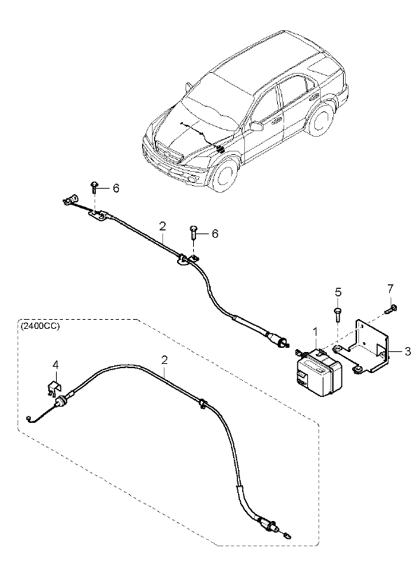 MODULE ASSY-AUTO CRUISE, <span>964003E110, Main Group: ELECTRIC, Diagram: AUTO CRUISE CONTROL, Location Of Picture: 01