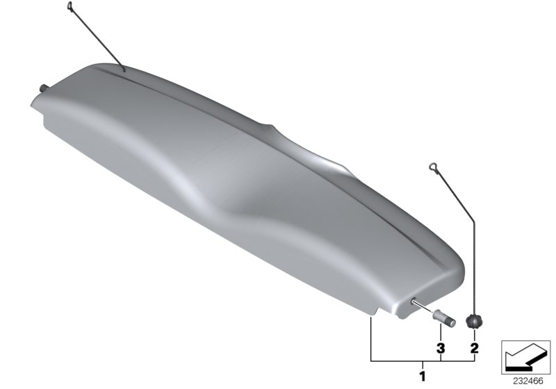 銷(xiāo) 帶橡膠套筒, <span>51467295501, Main Group: 車(chē)身裝備, Diagram: 后窗置物架, Location Of Picture: 03