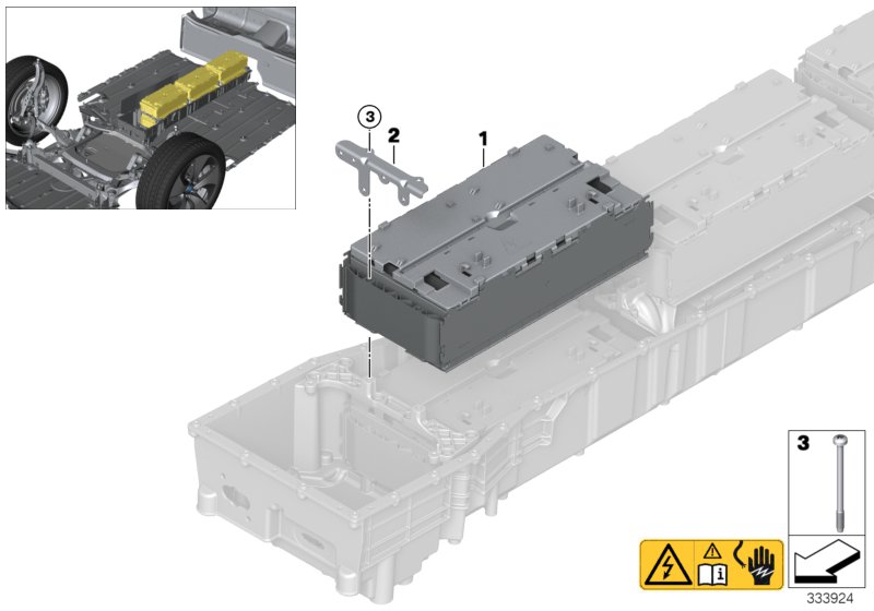 模塊 高壓蓄電池單元, <span>61278610459, Main Group: 一般車(chē)輛電氣系統, Diagram: 高壓蓄能器 模塊, Location Of Picture: 01