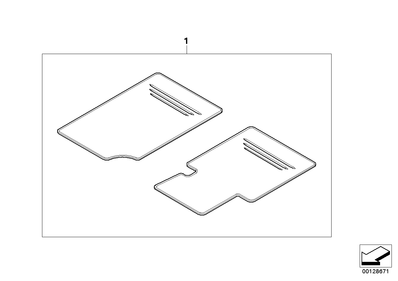 組件 腳墊 City, <span>51470301326, Main Group: 加裝 / 改裝 / 附件, Diagram: 腳墊 City, Location Of Picture: 01