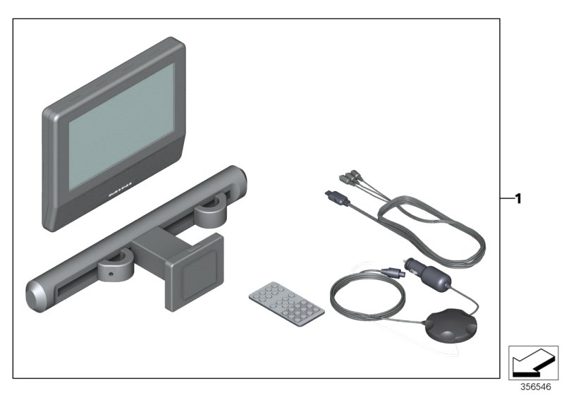 DVD-System Tablet 單個(gè), <span>65122355742, Main Group: 加裝 / 改裝 / 附件, Diagram: DVD-System Tablet 單個(gè), Location Of Picture: 01