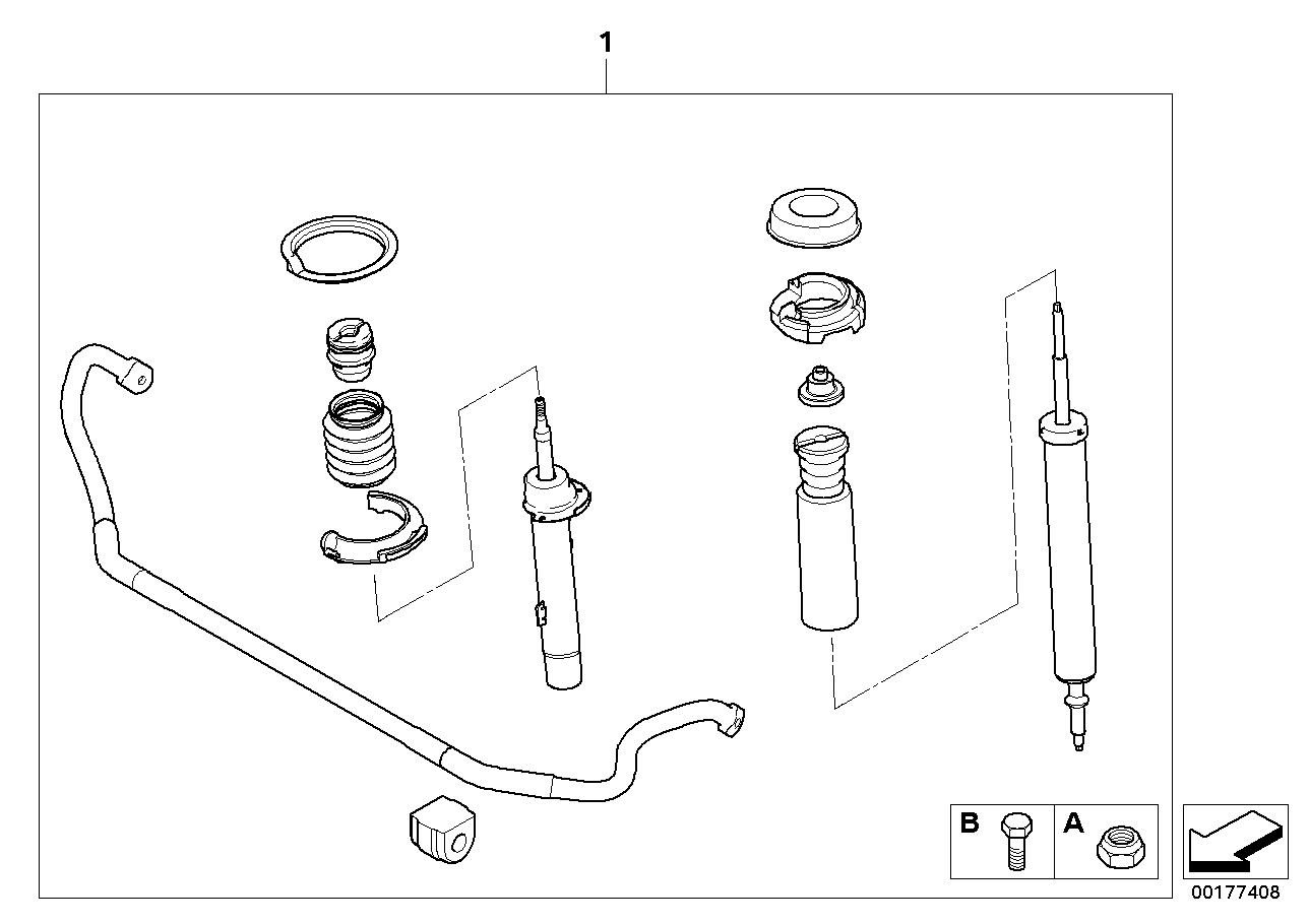 加裝套件 運動(dòng)型底盤(pán), <span>33500444831, Main Group: 加裝 / 改裝 / 附件, Diagram: Performance 底盤(pán), Location Of Picture: 01