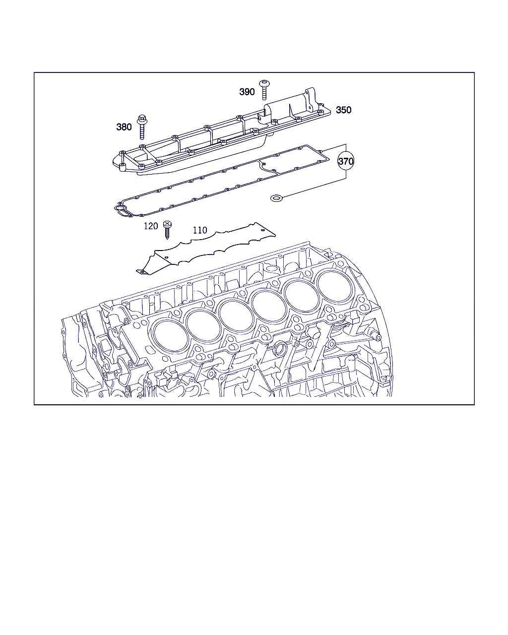 COVER, <span>A 275 010 03 14, Main Group: Engine Housing, Diagram: CYLINDER CRANKCASE, Location Of Picture: 350