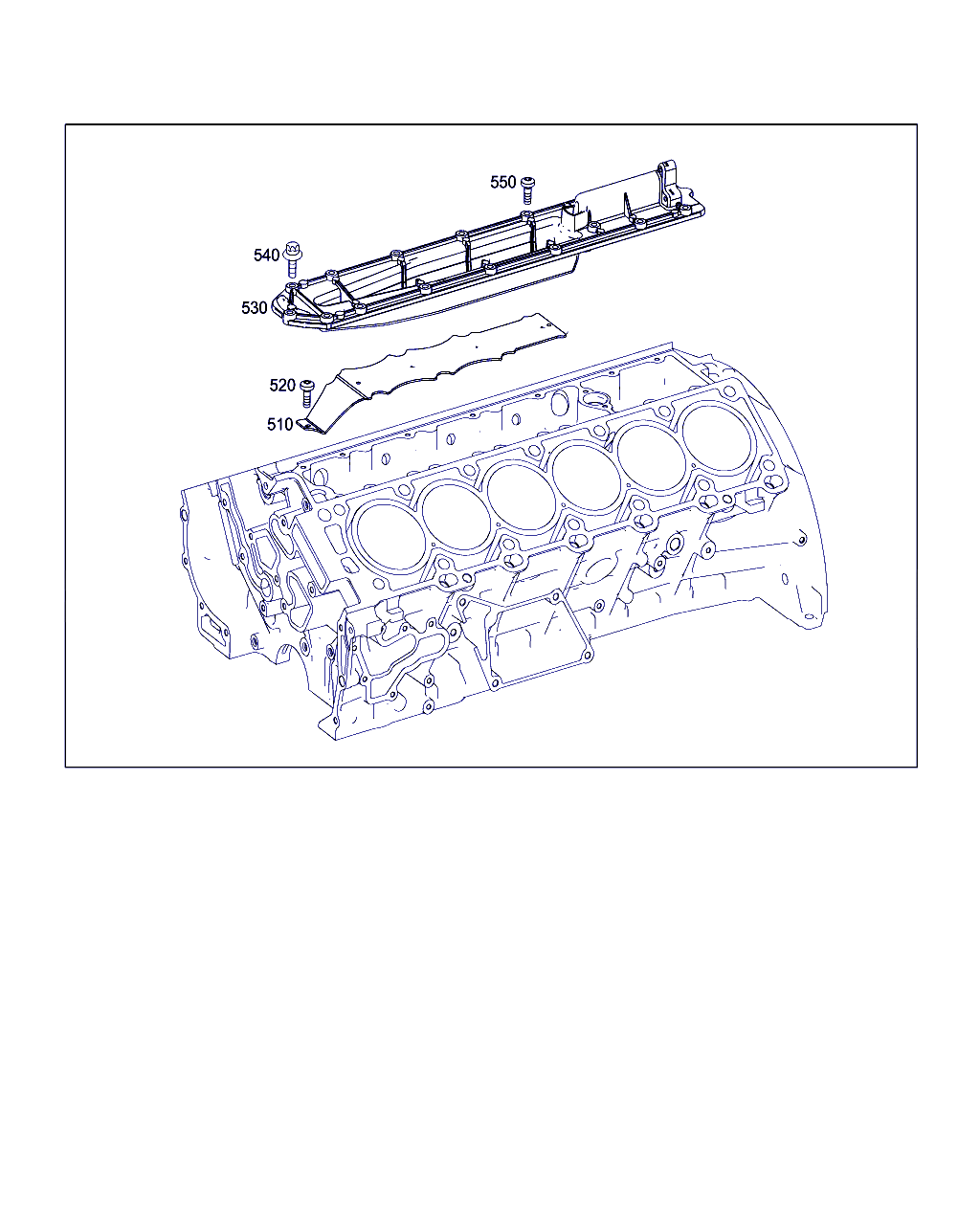 COVER, <span>A 275 010 05 14, Main Group: Engine Housing, Diagram: CYLINDER CRANKCASE, Location Of Picture: 530