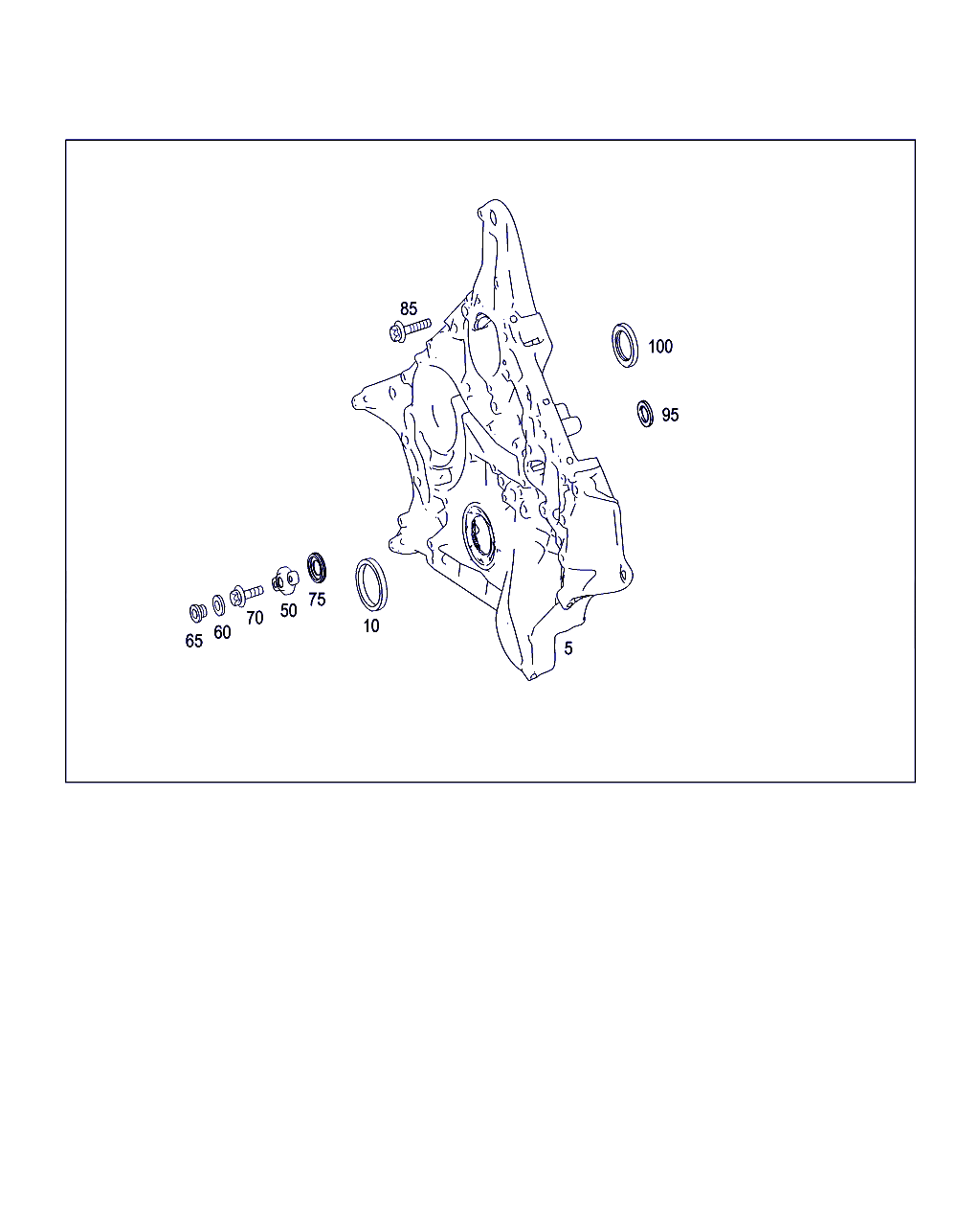 TIMING CASE, <span>A 272 010 05 33, Main Group: Engine Housing, Diagram: TIMING CASE, Location Of Picture: 5