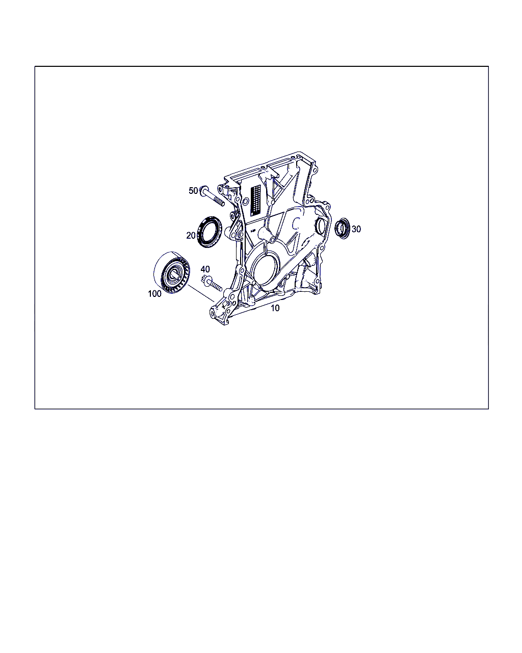 END COVER, <span>A 270 015 00 09, Main Group: Engine Housing, Diagram: TIMING CASE, Location Of Picture: 30