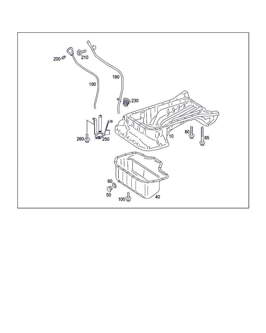 GUIDE TUBE, <span>A 272 010 18 66, Main Group: Engine Housing, Diagram: OIL PAN & OIL LEVEL DISPLAY, Location Of Picture: 180