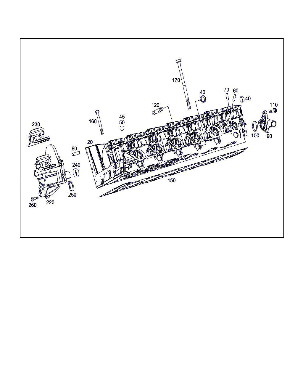 CYLINDER HEAD, <span>A 279 010 93 00, Main Group: Engine Housing, Diagram: CYLINDER HEAD, Location Of Picture: 20