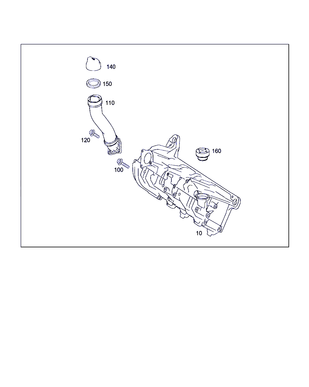 CYLINDER HEAD COVER, <span>A 266 010 17 30, Main Group: Engine Housing, Diagram: CYLINDER HEAD COVER, Location Of Picture: 10