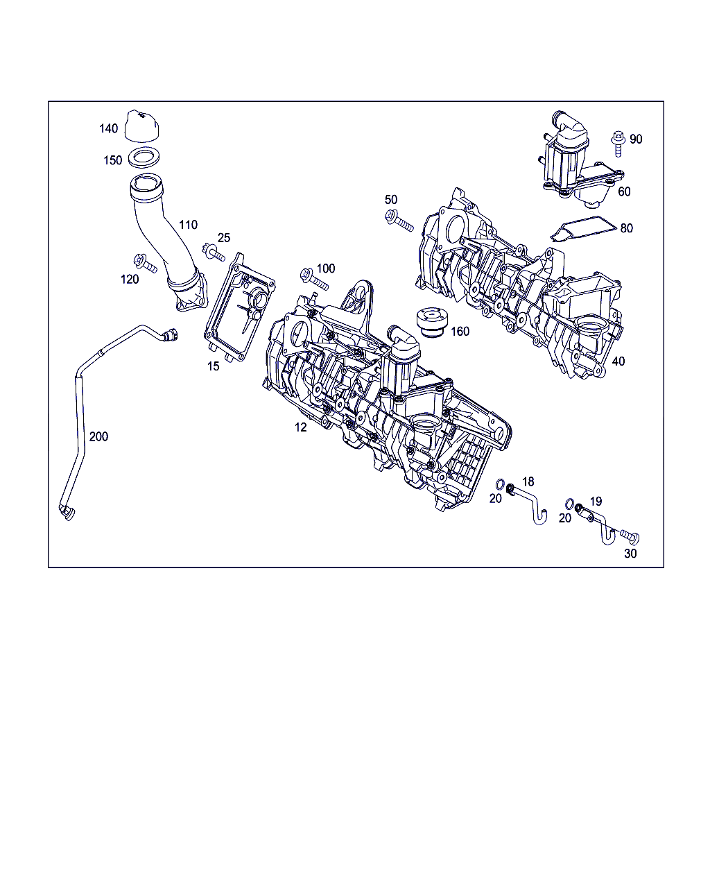 THRUST PIECE, <span>A 266 016 00 64, Main Group: Engine Housing, Diagram: CYLINDER HEAD COVER, Location Of Picture: 160