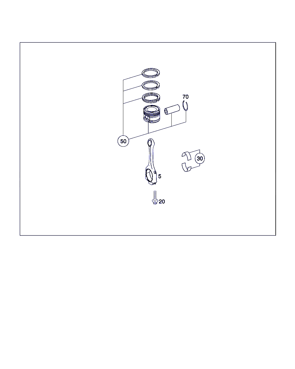 CONNECTING ROD, <span>A 272 030 06 20, Main Group: Parts Of Unit Power Plant, Diagram: CONROD AND PISTON, Location Of Picture: 5