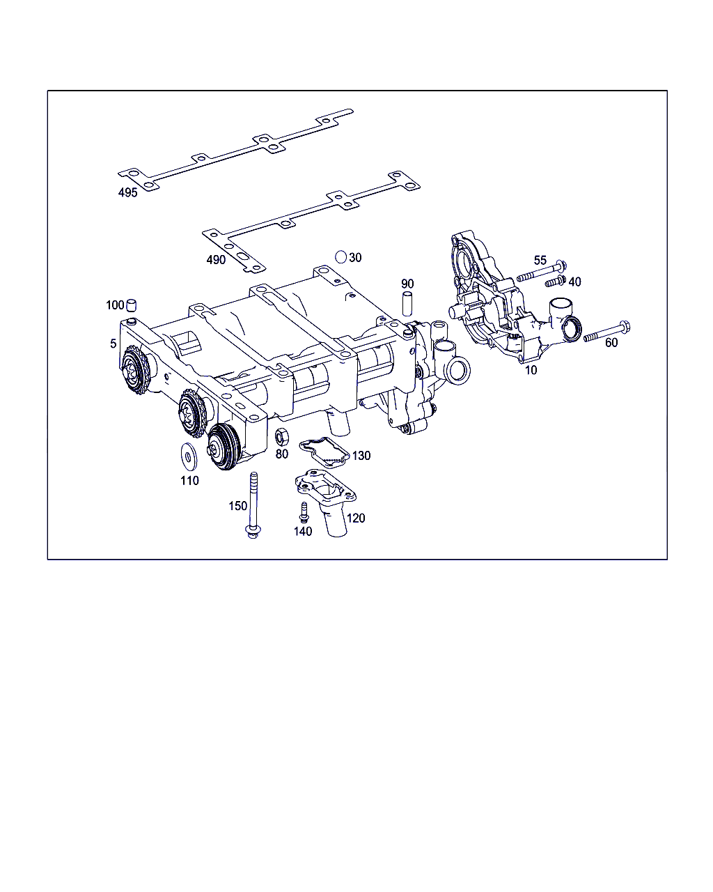 HOUSING, <span>A 271 030 07 71, Main Group: Parts Of Unit Power Plant, Diagram: LANCHESTER HOUSING, Location Of Picture: 5