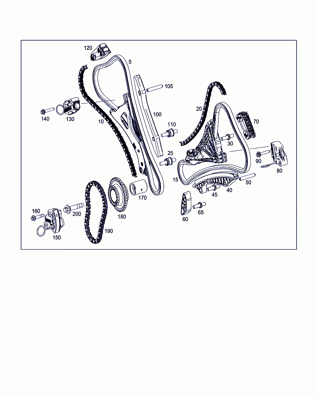 INVERTED-TOOTH CHAIN, <span>A 000 993 47 78, Main Group: Engine Management, Diagram: CHAIN DRIVE, Location Of Picture: 20