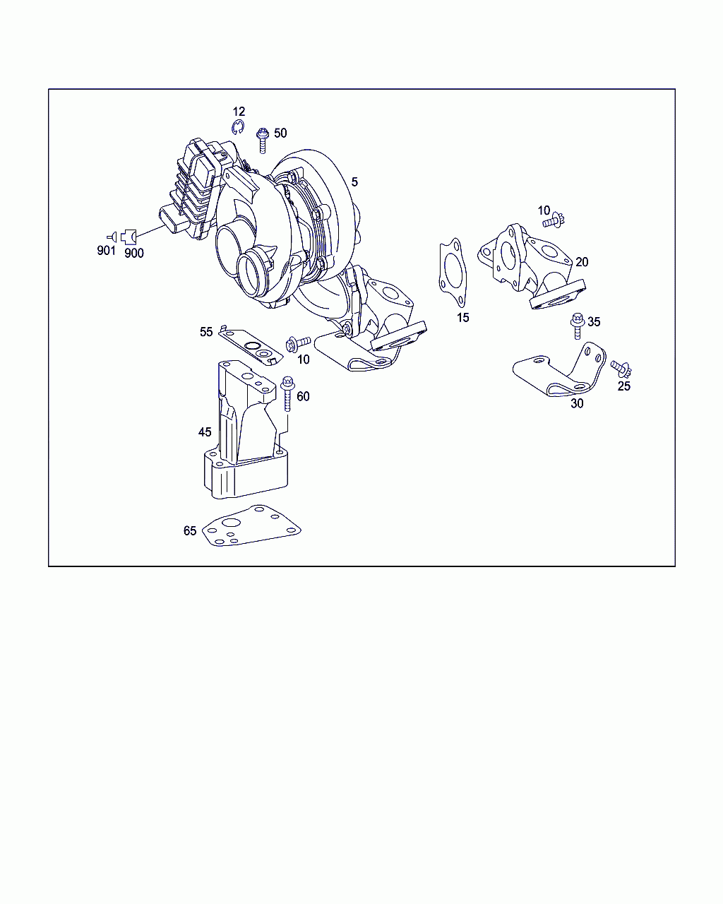 TURBOCHARGER, <span>A 642 090 62 80, Main Group: Air Cleaner And Engine Charging, Diagram: TURBOCHARGER, Location Of Picture: 5