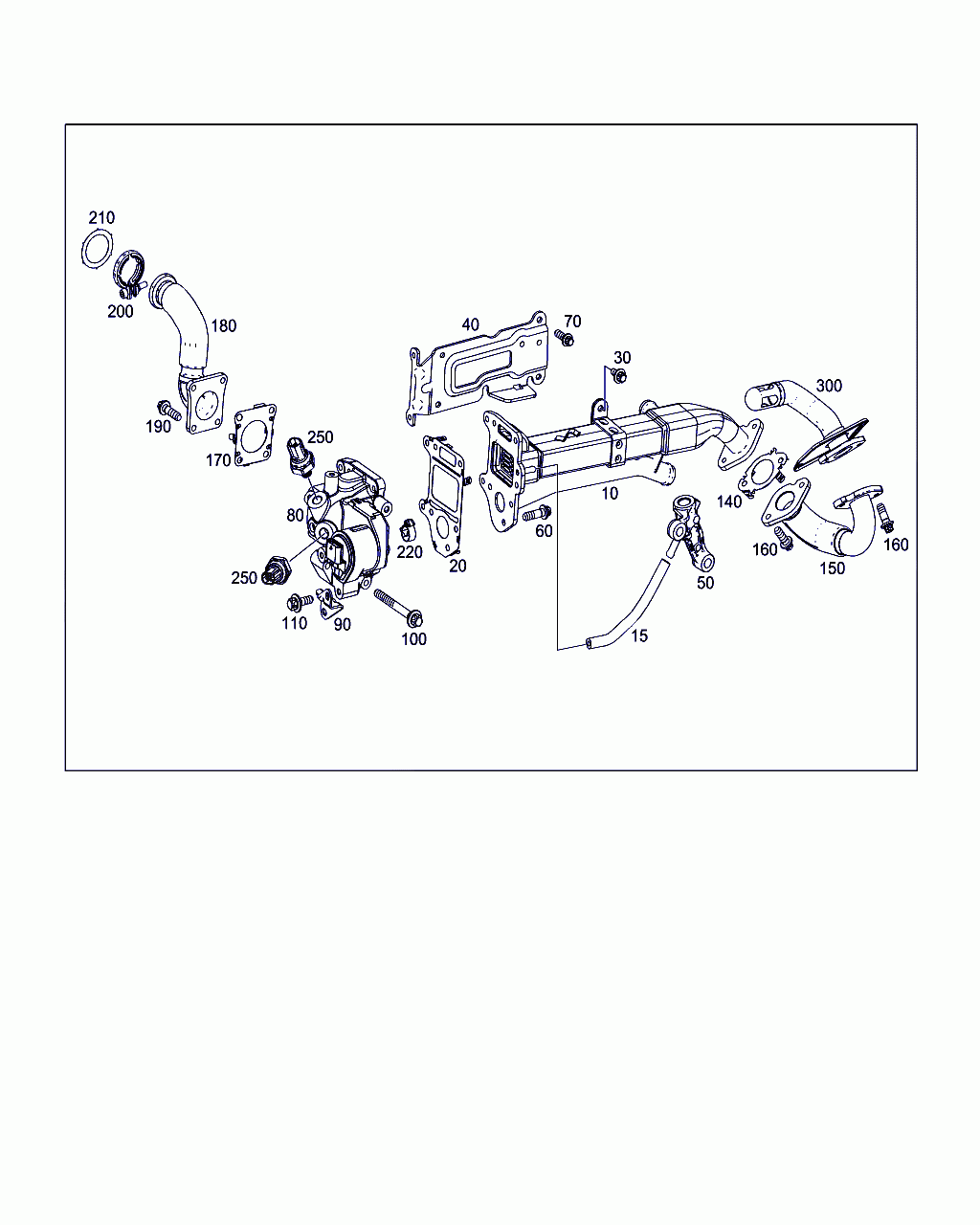 PROFILE CLAMP,  1-PIECE, <span>A 000 995 16 33, Main Group: Intake And Exhaust Manifolds, Diagram: EXHAUST GAS RECIRCULATION, Location Of Picture: 200