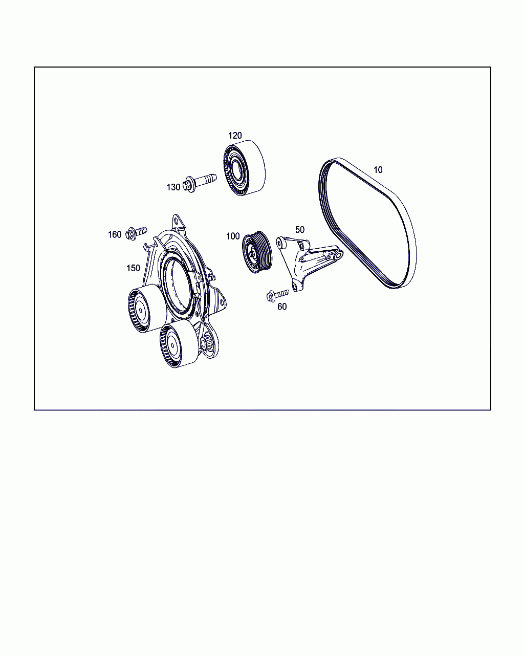 GUIDE PULLEY, <span>A 274 202 00 19, Main Group: Major Assembly Detachable Body Comp., Diagram: V-BELT,BELT TIGHTENER,SHEAVE PULLEY, Location Of Picture: 100
