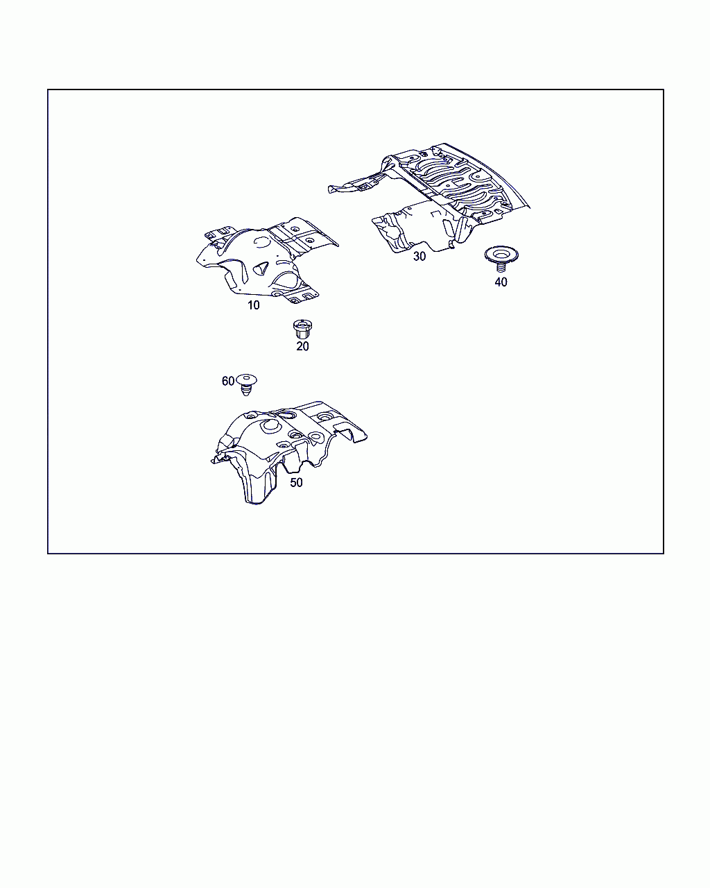 ENCAPSULATION, <span>A 190 524 06 00, Main Group: Major Assembly Detachable Body Comp., Diagram: SHIELDING AND SOUNDPROOFING AT ENGINE, TRANSMISSION, FRONT AXLE TRANSMISSION, Location Of Picture: 50