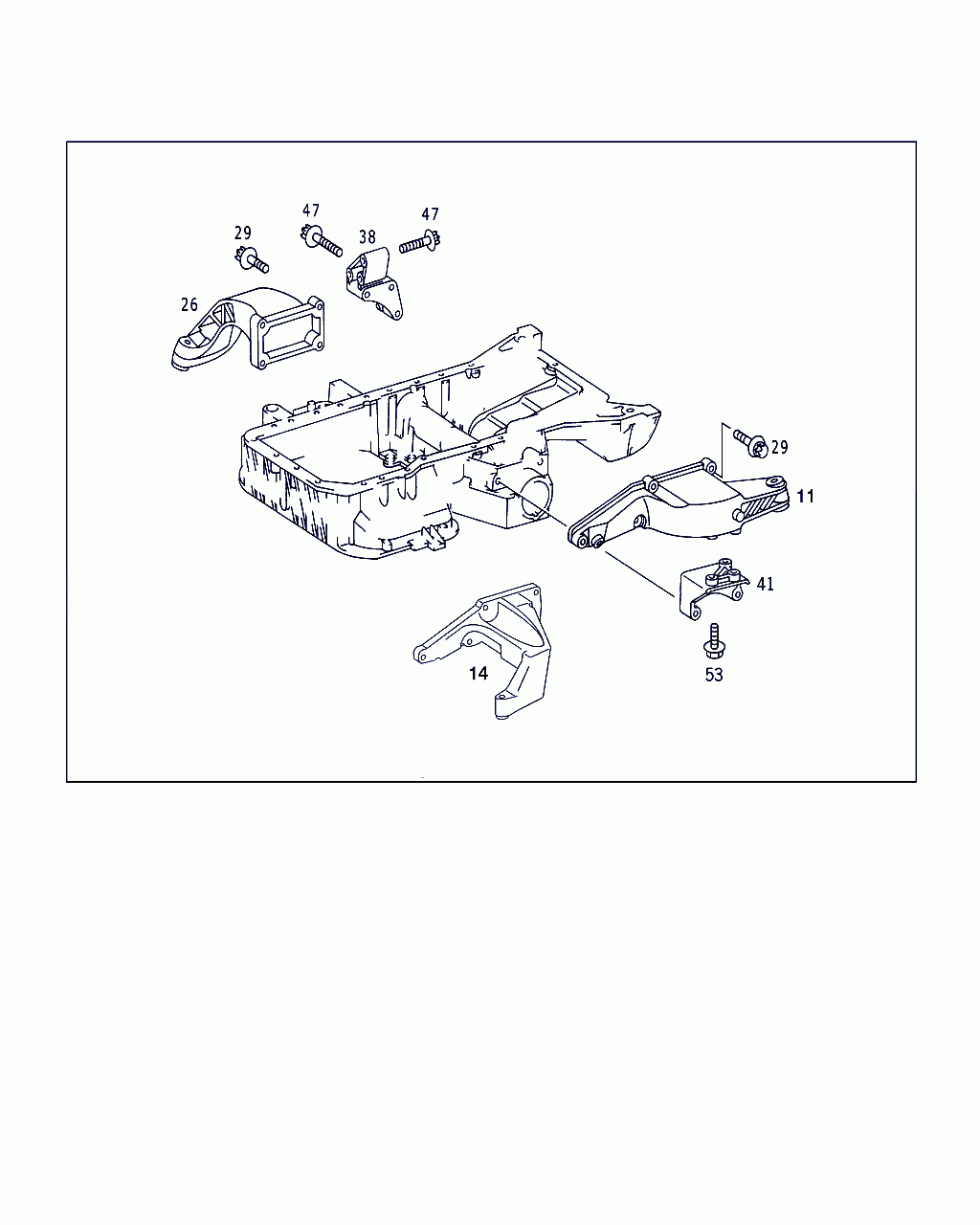 ENGINE SUPPORT, <span>A 113 223 26 04, Main Group: Engine Suspension, Diagram: ENGINE SUPPORTS AND ATTACHMENT PARTS, Location Of Picture: 26