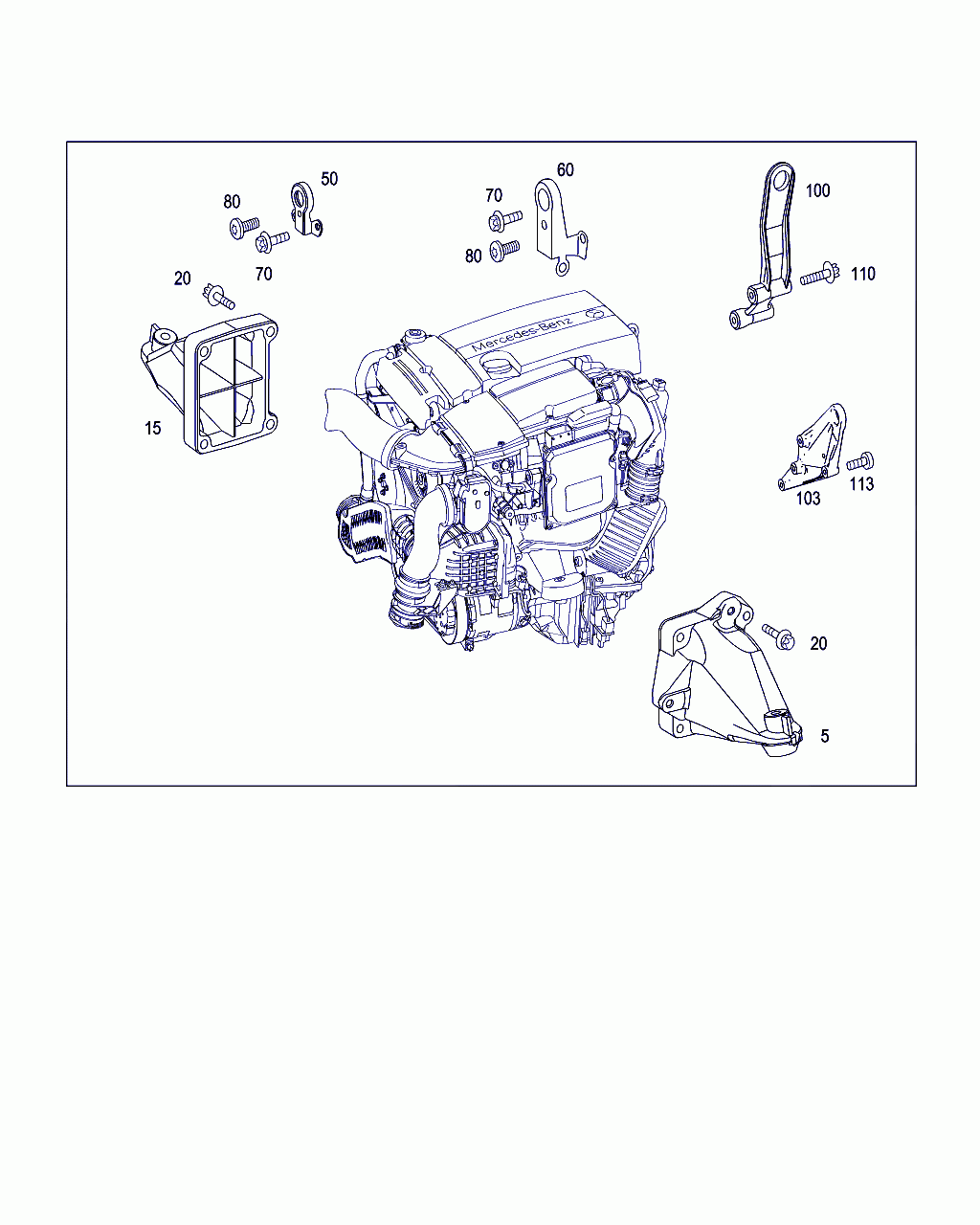 ENGINE SUPPORT, <span>A 271 223 18 04, Main Group: Engine Suspension, Diagram: ENGINE SUPPORTS AND ATTACHMENT PARTS, Location Of Picture: 15