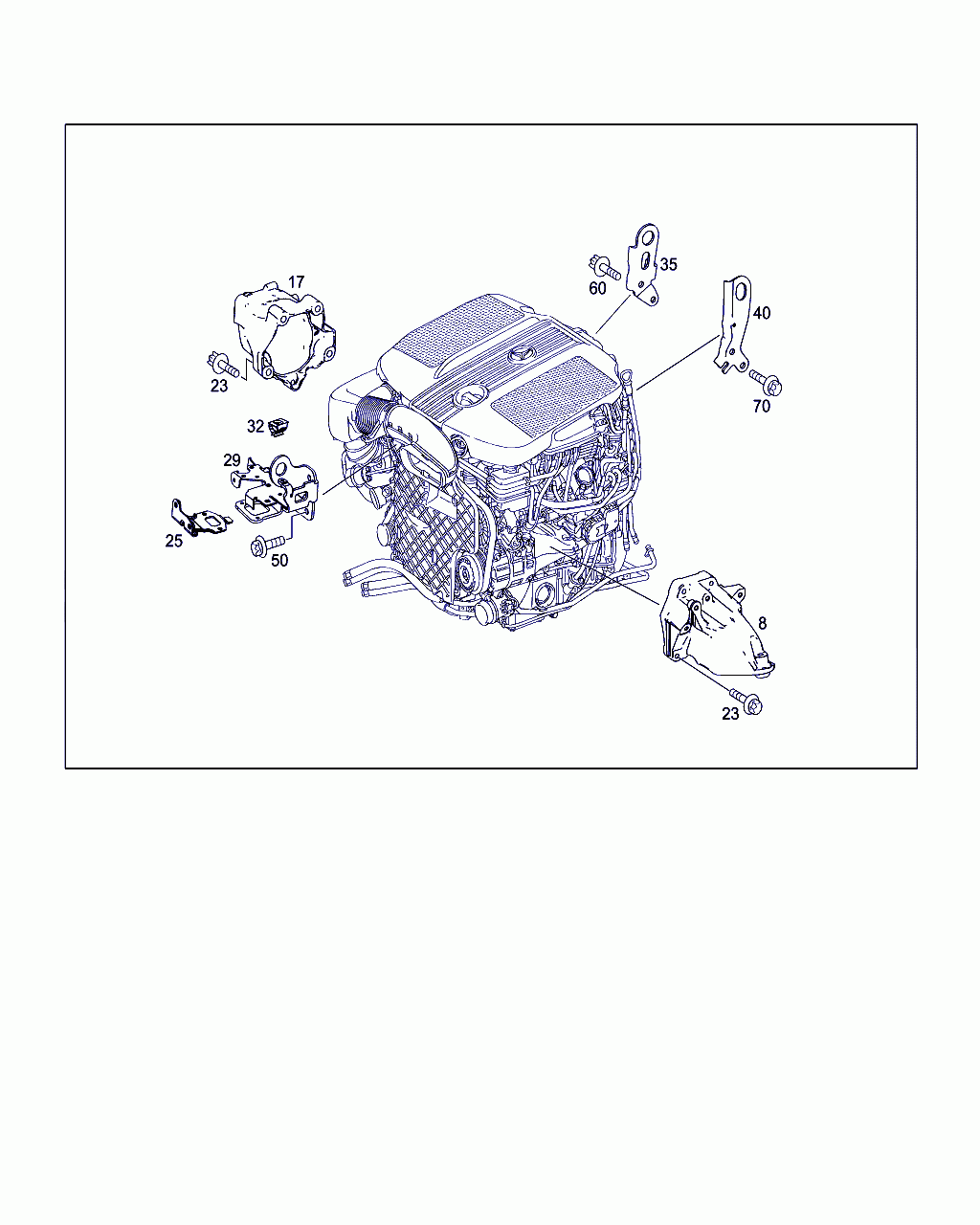 ENGINE MOUNT, <span>A 651 223 50 04, Main Group: Engine Suspension, Diagram: ENGINE SUPPORTS AND ATTACHMENT PARTS, Location Of Picture: 17