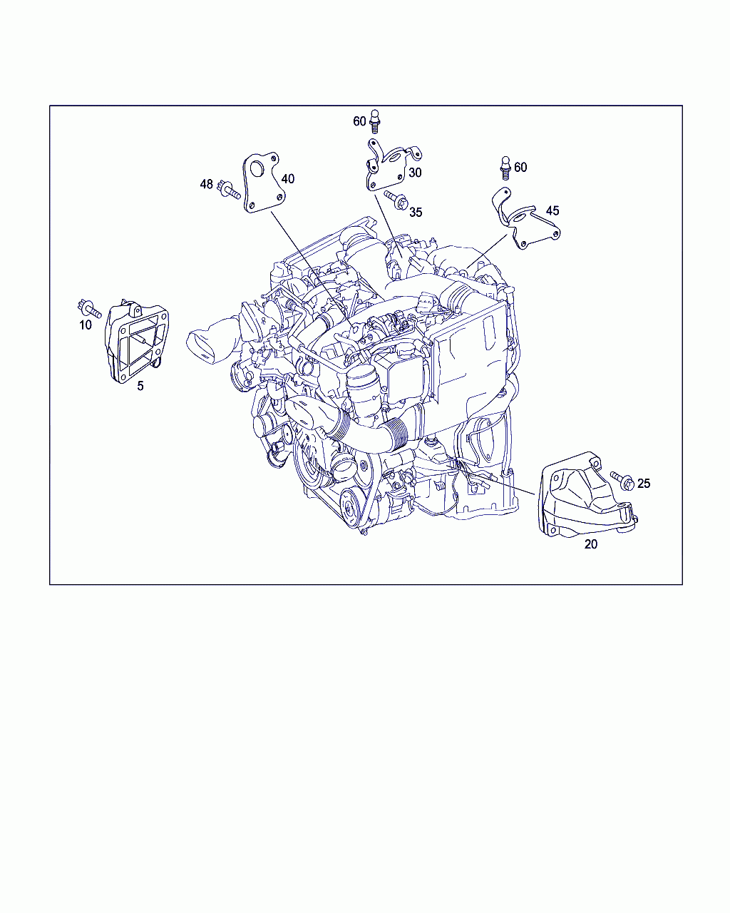 ENGINE SUPPORT, <span>A 642 223 19 04, Main Group: Engine Suspension, Diagram: ENGINE SUPPORTS AND ATTACHMENT PARTS, Location Of Picture: 20