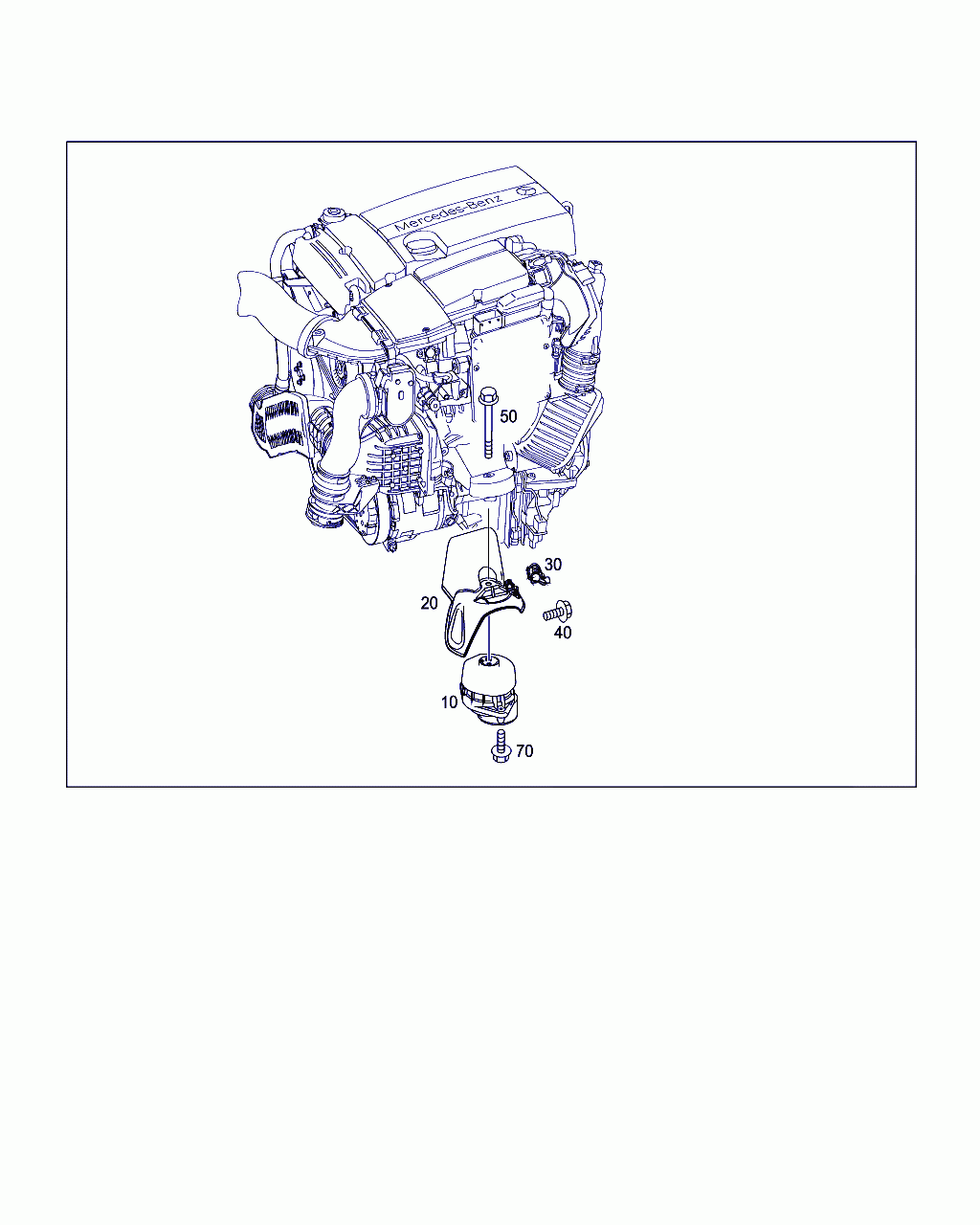 ENGINE SUPPORT, <span>A 207 240 05 17, Main Group: Engine Suspension, Diagram: ENGINE SUSPENSION, Location Of Picture: 10