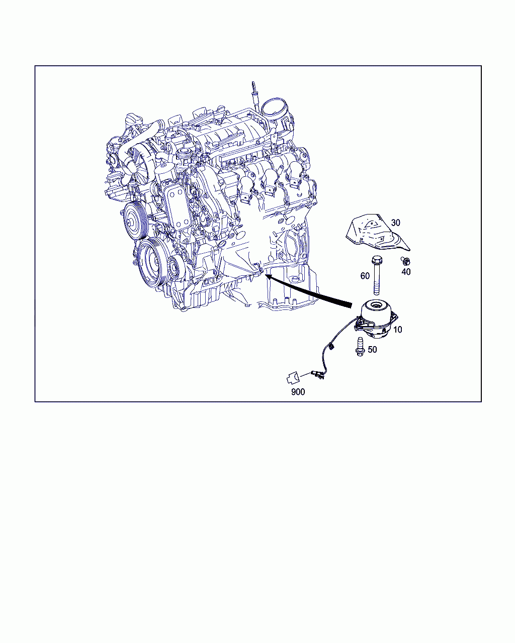 ENGINE SUPPORT, <span>A 166 240 53 17, Main Group: Engine Suspension, Diagram: ENGINE SUSPENSION, Location Of Picture: 10