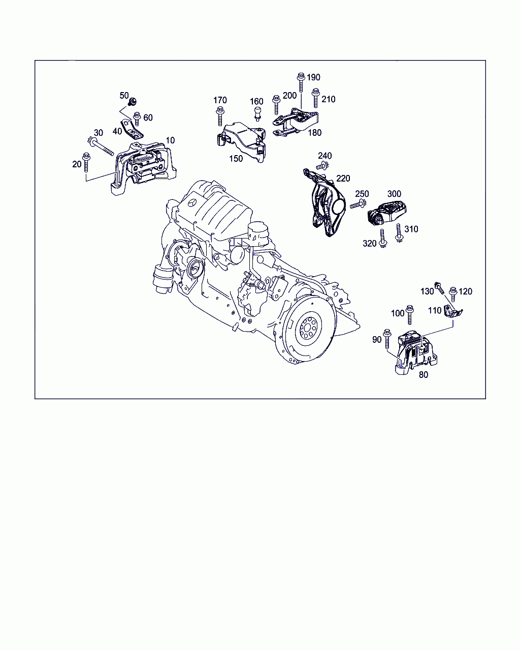 ENGINE SUPPORT, <span>A 246 240 15 17, Main Group: Engine Suspension, Diagram: ENGINE SUSPENSION, Location Of Picture: 10
