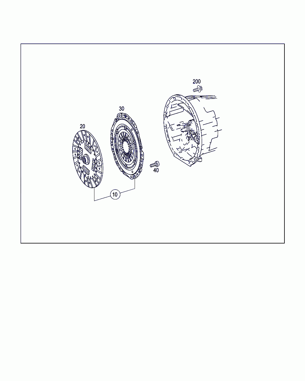 CLUTCH DISC, <span>A 000 252 28 05, Main Group: Clutch, Diagram: CLUTCH, Location Of Picture: 20