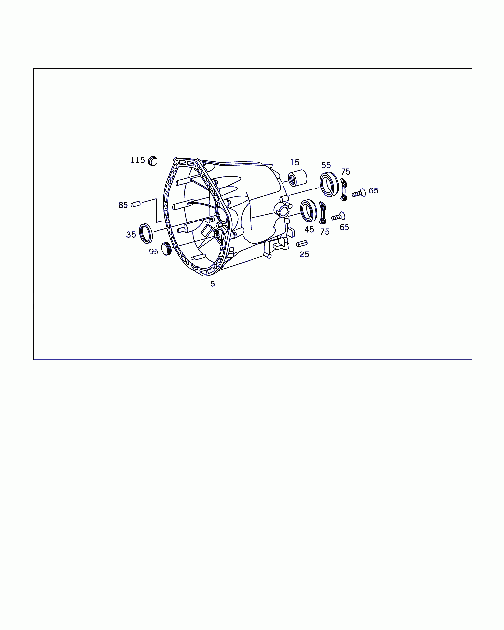 GROOVED BALL BEARING, <span>A 008 981 74 25, Main Group: Manual Transmission, Diagram: TRANSMISSION CASE AND COVER, Location Of Picture: 45