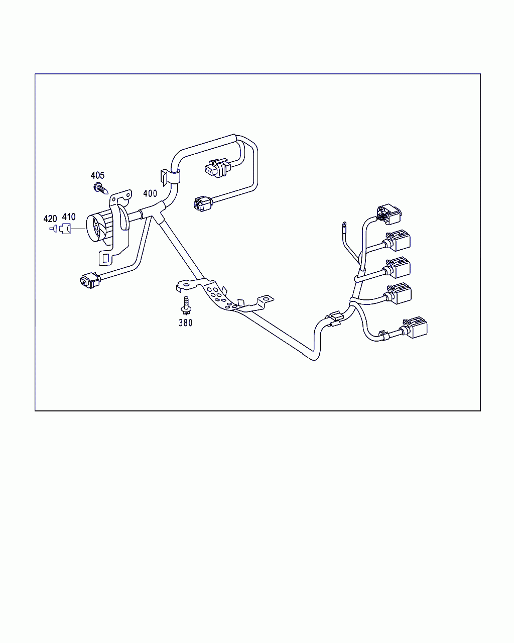 WIRING HARNESS, <span>A 203 540 62 09, Main Group: Manual Transmission, Diagram: JOINT FLANGE,RELEASE LEVER AND CONVENIENCE SHIFTING, Location Of Picture: 400