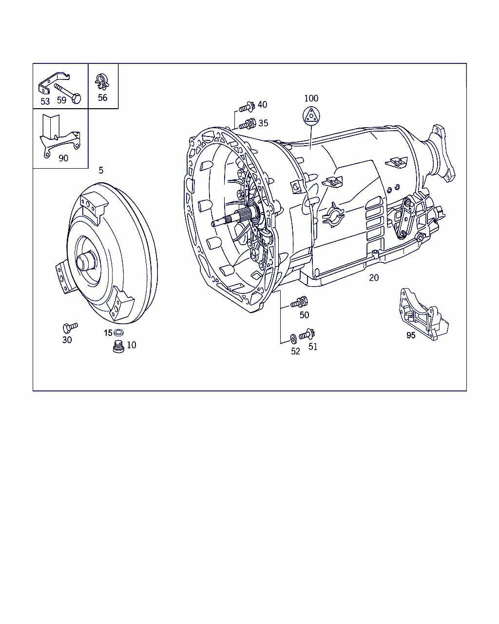 AUTOMATIC TRANSMISSION, <span>A 211 270 30 00, Main Group: 722.6 Mercedes-Benz Aut.transmission, Diagram: TRANSMISSION ASSEMBLY,TORQUE CONVERTER,GASKET KIT, Location Of Picture: 20