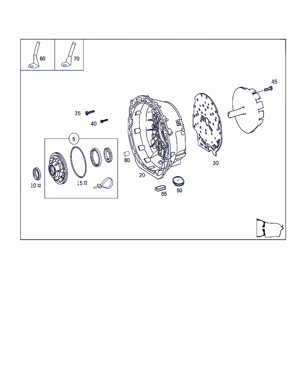 HOUSING, <span>A 211 271 04 01, Main Group: 722.6 Mercedes-Benz Aut.transmission, Diagram: CONVERTER HOUSING,OIL PUMP, Location Of Picture: 20