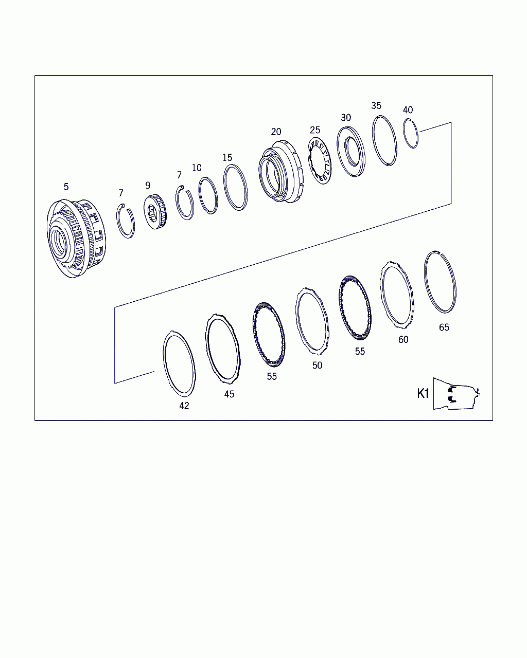 EXTERNAL PLATE CARRIER, <span>A 220 270 01 28, Main Group: 722.6 Mercedes-Benz Aut.transmission, Diagram: CLUTCH K1, FRONT PLANETARY GEAR TRAIN, Location Of Picture: 5