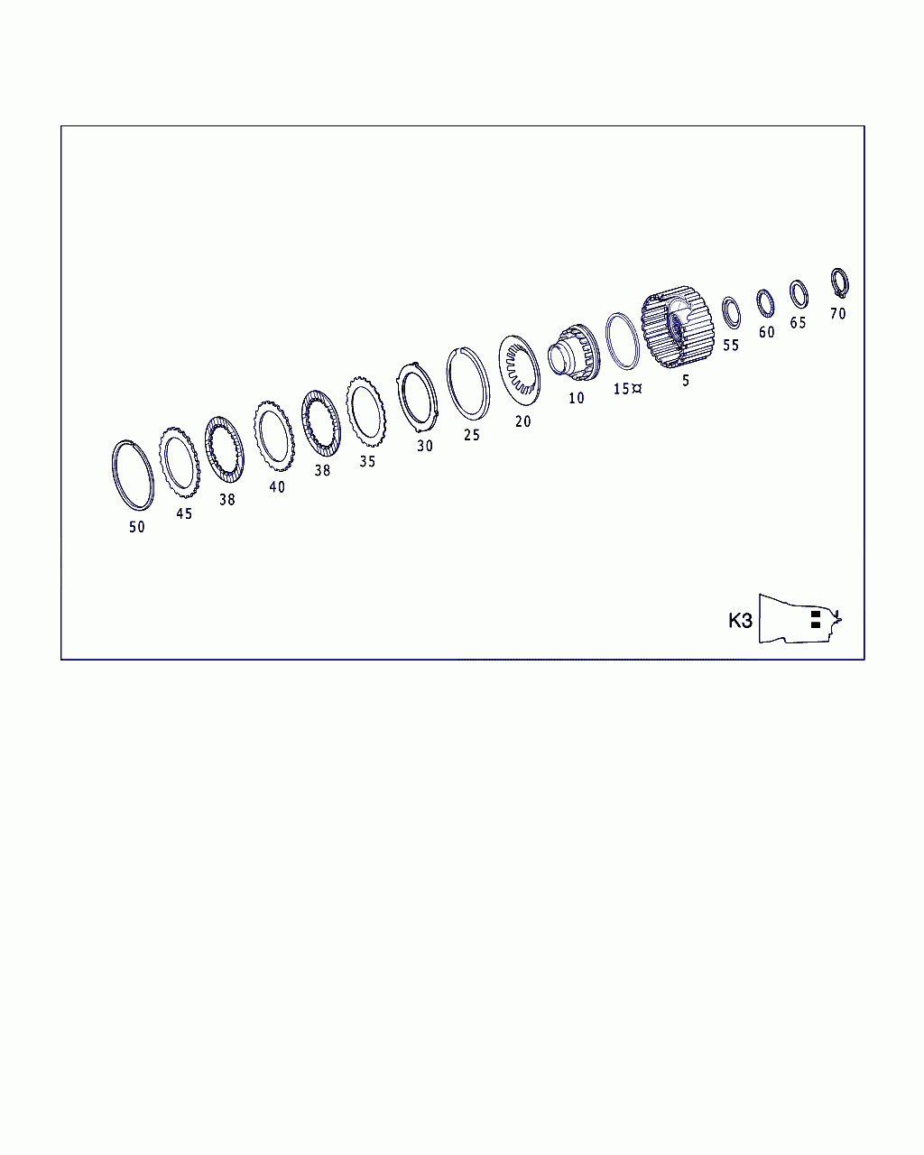 GUARD PLATE, <span>A 140 272 36 62, Main Group: 722.6 Mercedes-Benz Aut.transmission, Diagram: CLUTCH K3, Location Of Picture: 55