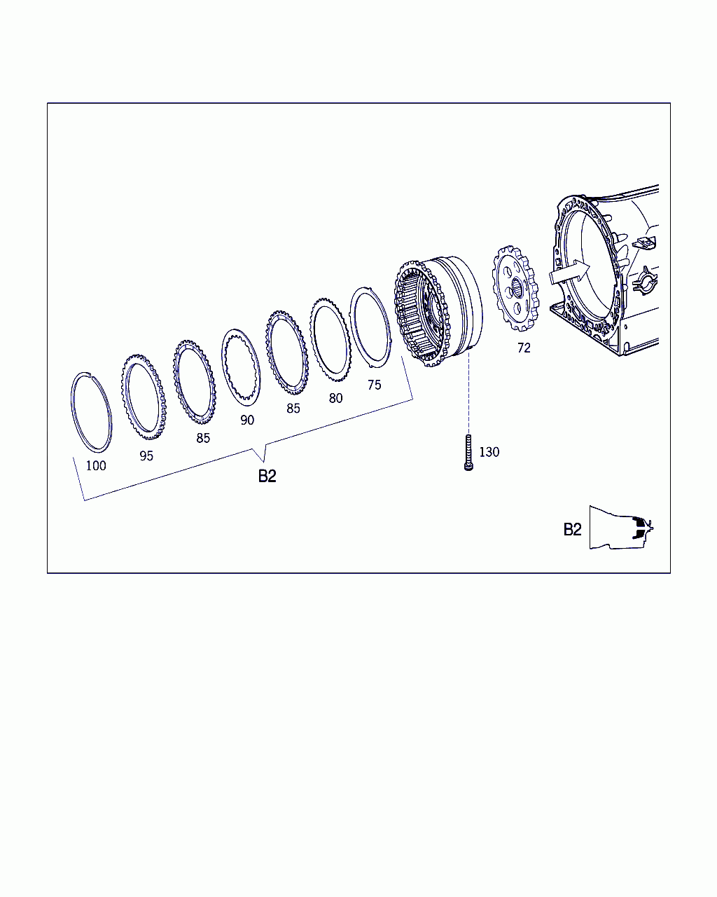 OUTER OIL CONTROL RING, <span>A 140 272 00 26, Main Group: 722.6 Mercedes-Benz Aut.transmission, Diagram: MULTIPLE DISK BRAKE B2, MULTIPLE DISK BRAKE B3,PARKING LOCK GEARWHEEL, Location Of Picture: 85