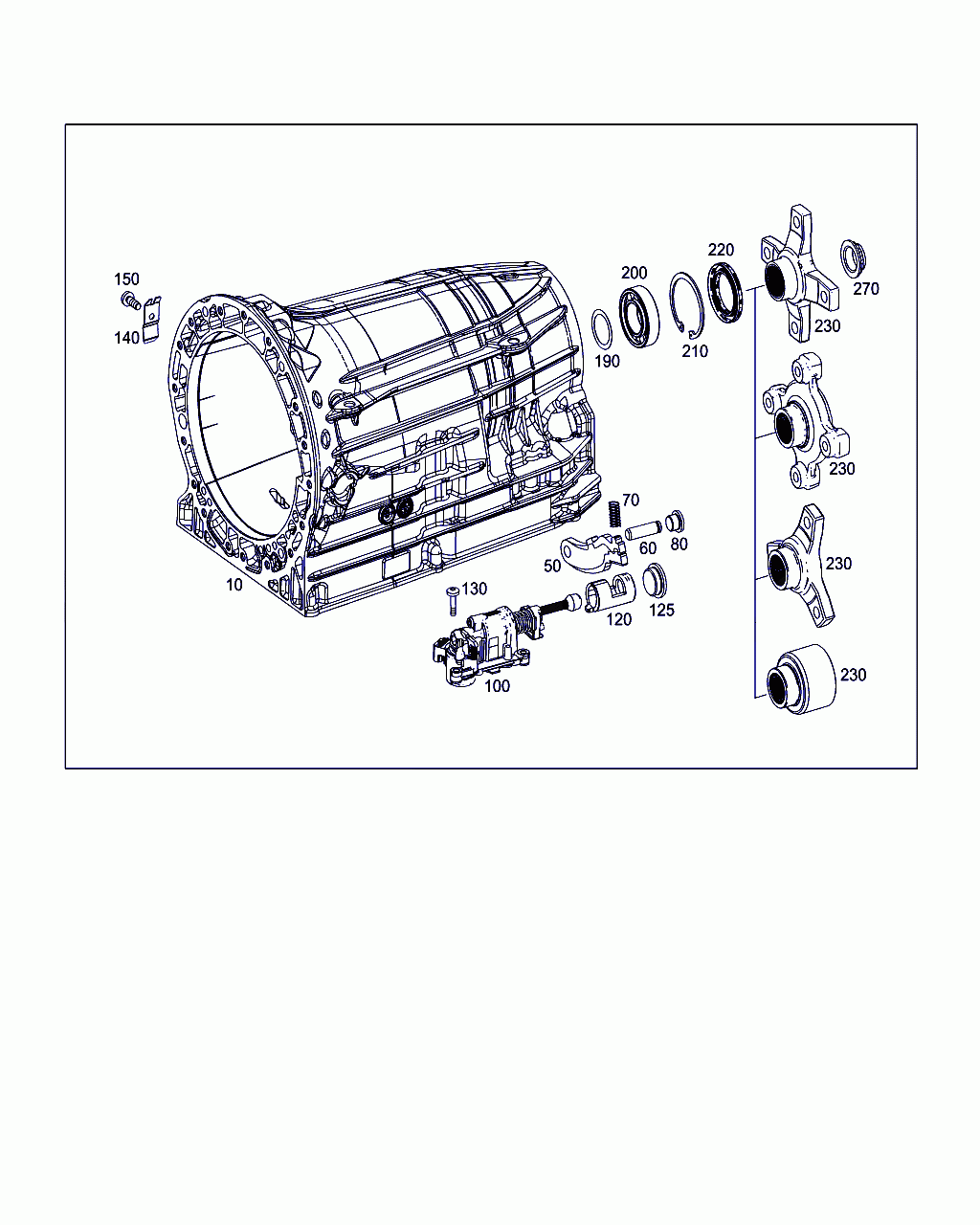 ACTUATOR, <span>A 212 906 33 02, Main Group: Automatic Transmission, Diagram: TRANSMISSION HOUSING, OUTPUT FLANGE, PARKING LOCK,SHIFT LOCK,SELECTOR LEBER, Location Of Picture: 100