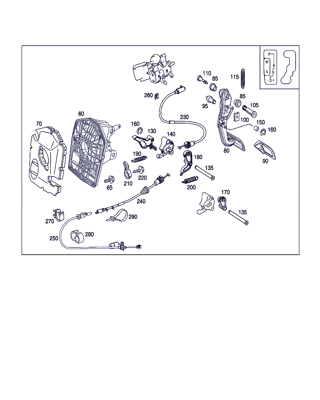 BRAKE PEDAL, <span>A 168 290 15 18, Main Group: Pedal Assembly, Diagram: PEDAL ASSEMBLY WITH BEARING, Location Of Picture: 80