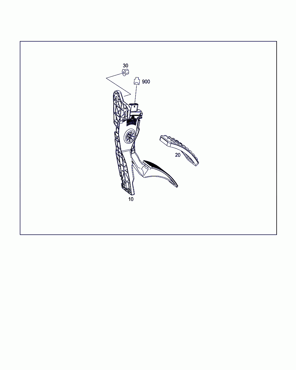 ACCELERATOR PEDAL MODULE, <span>A 166 300 00 04, Main Group: Control, Diagram: CONTROL, Location Of Picture: 10