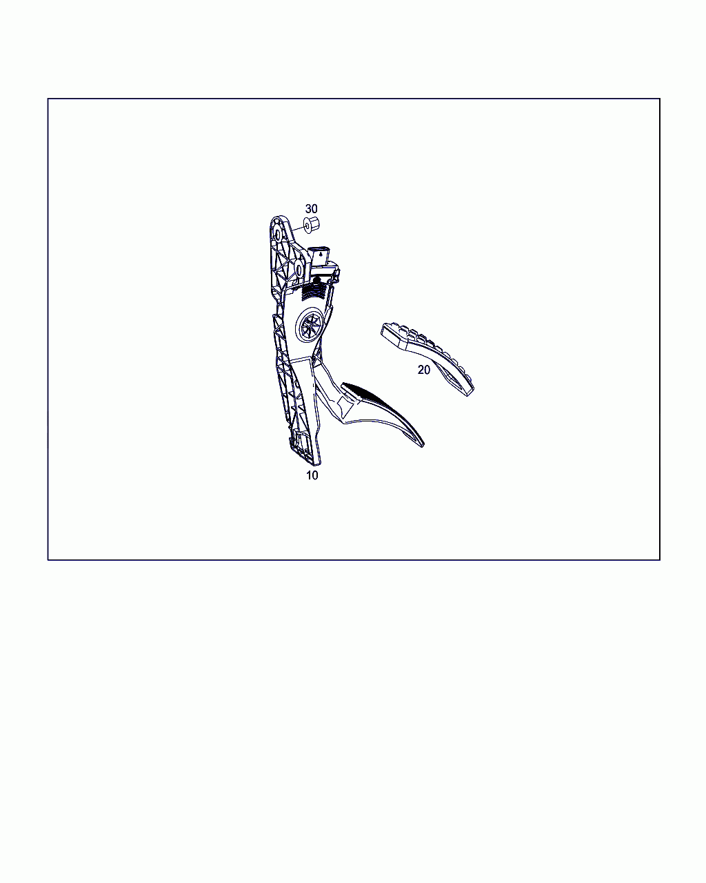 ACCELERATOR PEDAL, <span>A 292 300 00 00, Main Group: Control, Diagram: CONTROL, Location Of Picture: 10